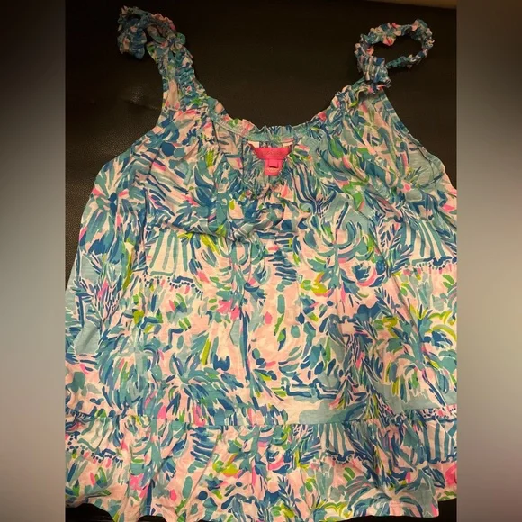 lilly pulitzer loro tank blue ibiza cabana size L - Picture 5 of 6